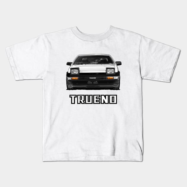 Toyota AE86 Trueno Kids T-Shirt by Woreth